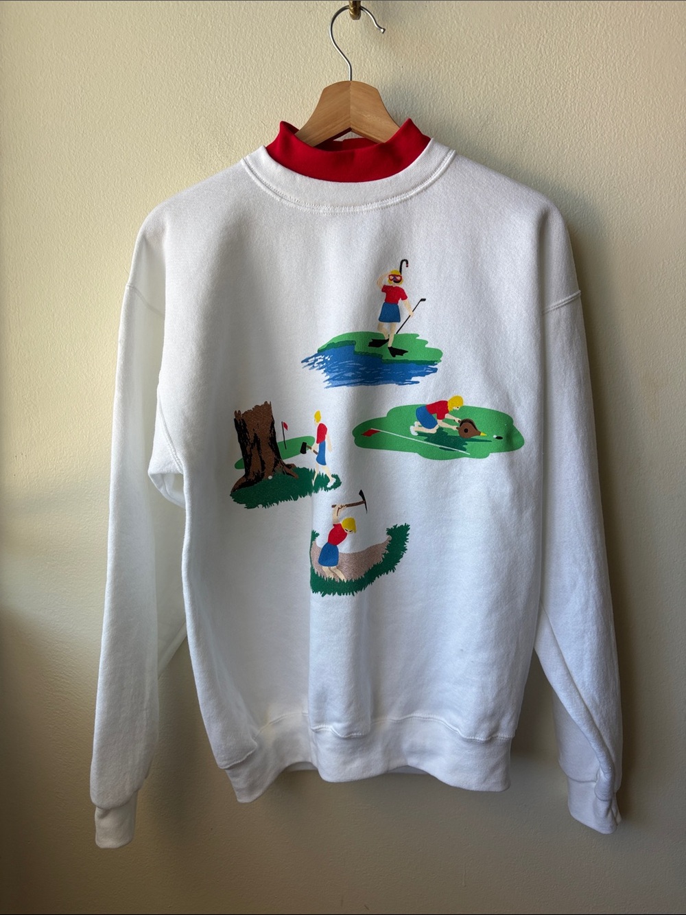 VTG Women’s Orvis Layered Mock-Neck Golf Sweatshirt Size Medium